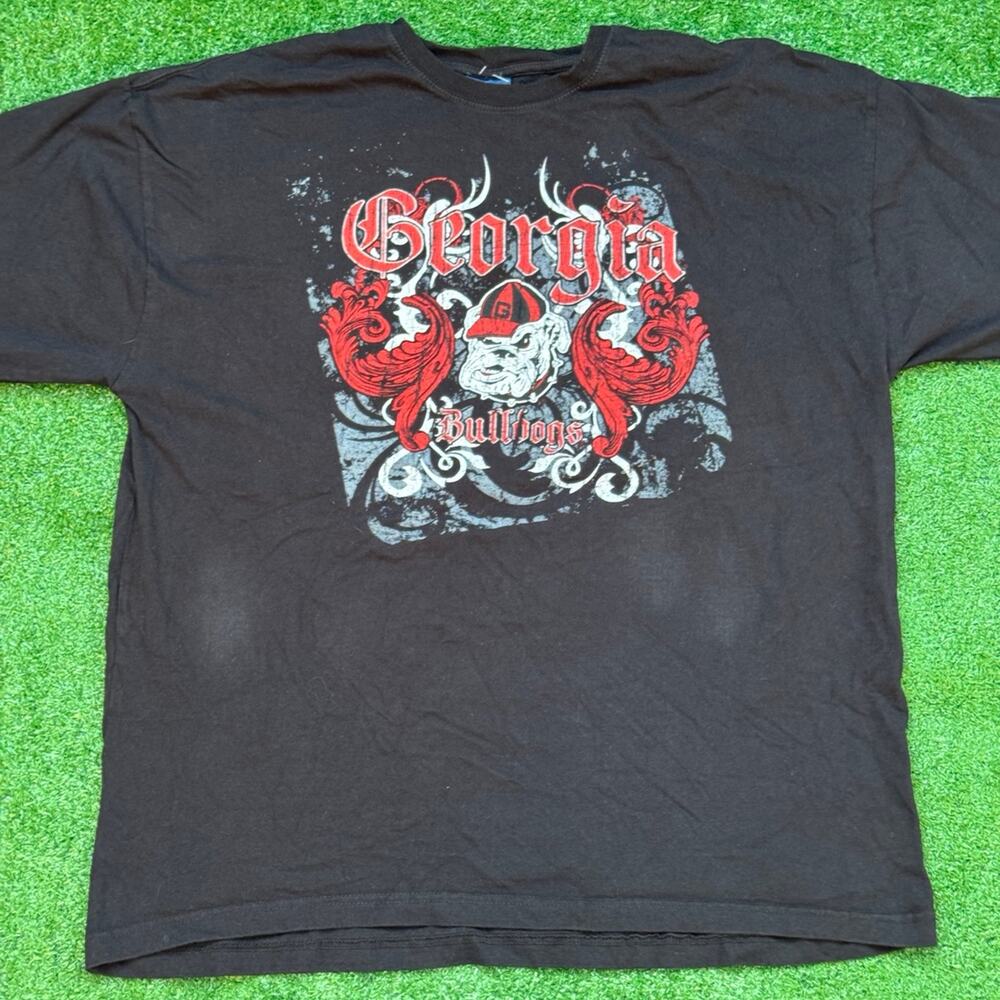University Of Georgia Athletics Georgia Bulldogs Black T Shirt Vintage